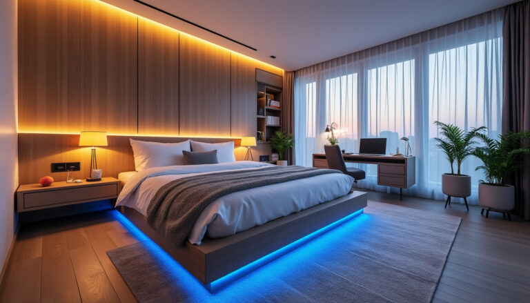 Éclairage de chambre : maîtriser les températures de couleur