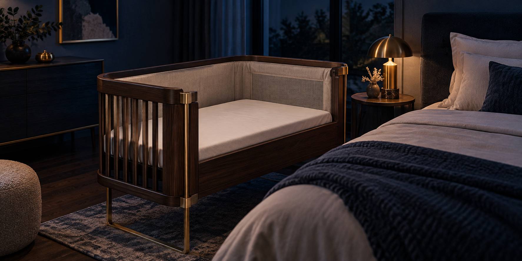 Illustration éditoriale du sujet : Matelas cododo : critères de sécurité et modèles adaptés au bébé