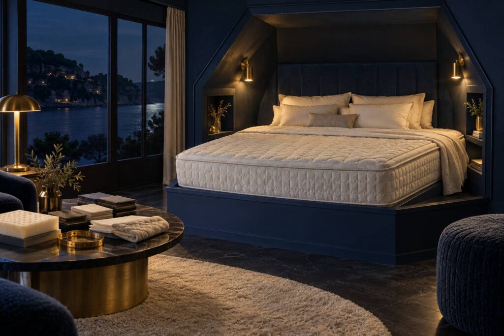 Illustration éditoriale du sujet : Matelas sur mesure : prix, délais et cas où il s'impose