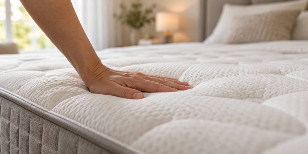 Illustration de détail sur le sujet : Matelas mémoire de forme : bienfaits, limites et pour qui ?